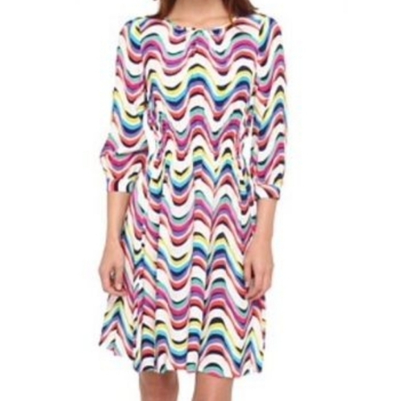 Kate Spade Brighton Zari Long Sleeve Dress Silk Blend Shell NWT 00 - Picture 1 of 13